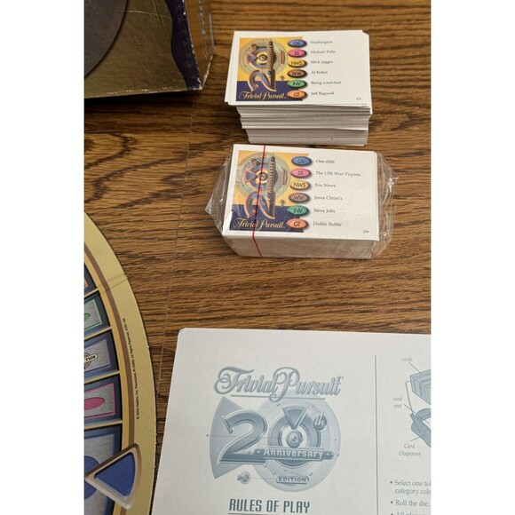 Trivial Pursuit 20th‎ Anniversary Edition 2002 Hasbro Board Game - Complete - Picture 10 of 14